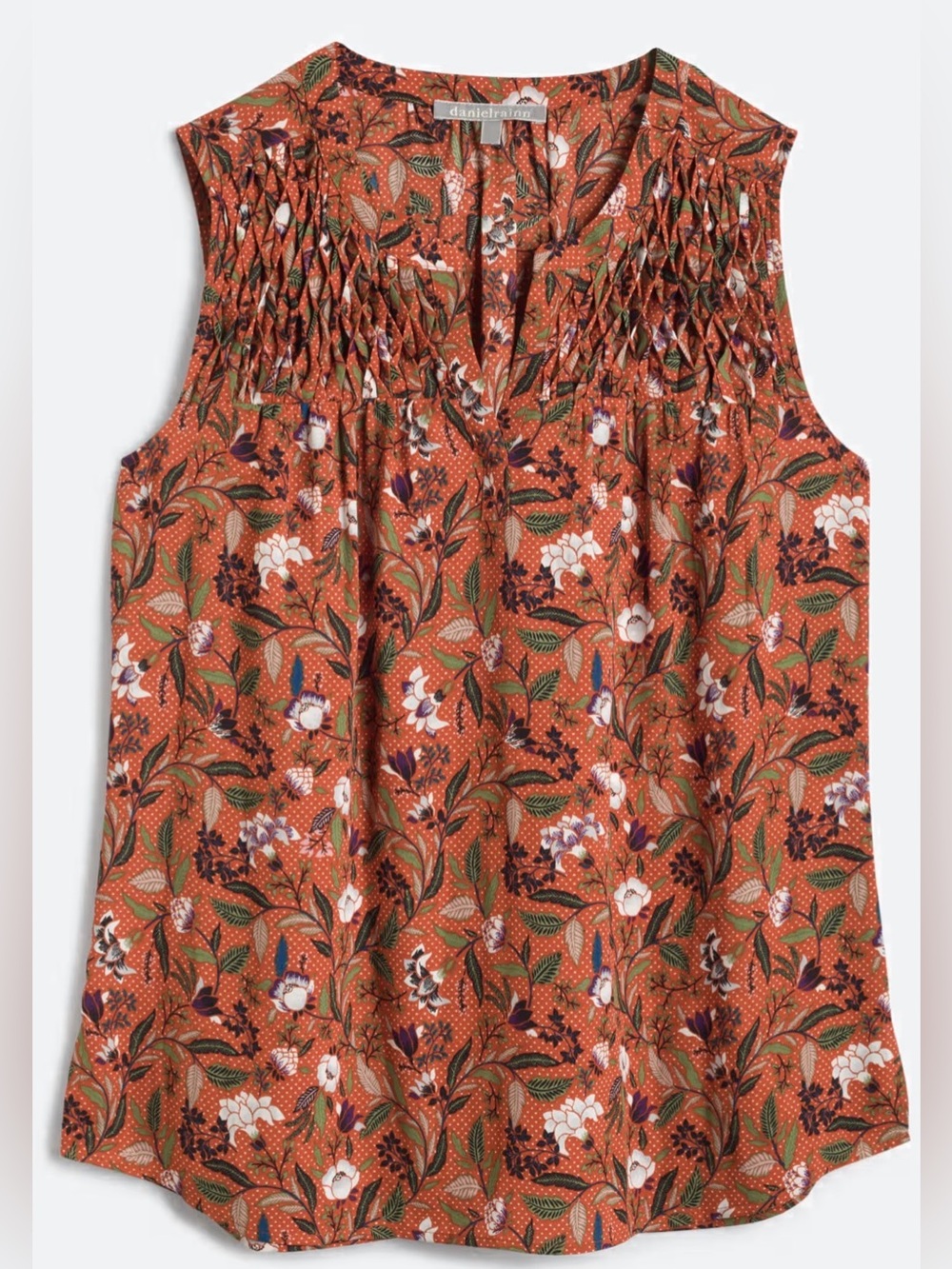 — Daniel Rainn — Like New — Carin Smocked Bib Blouse — Small
